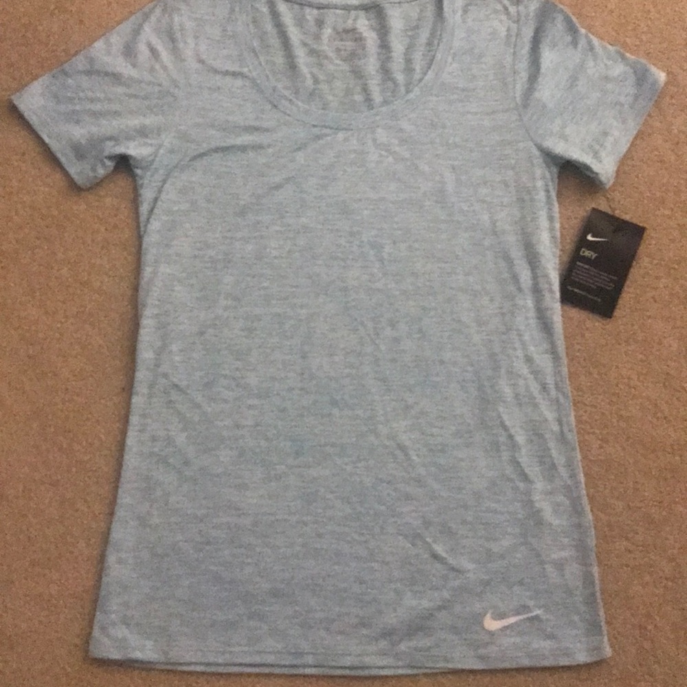 Blue nike workout T-shirt